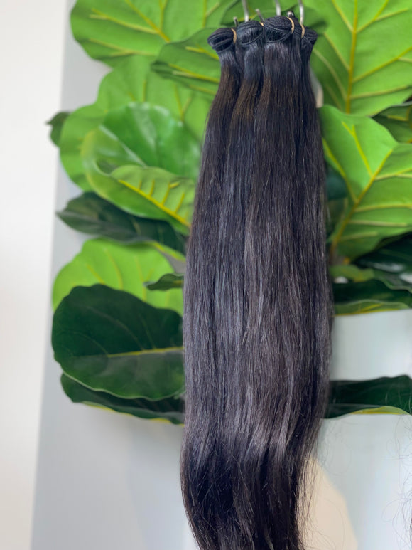 RAW STRAIGHT HALF WIG