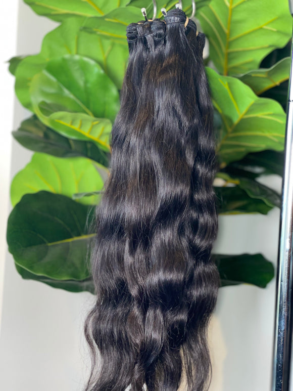 RAW WAVY HALF WIG